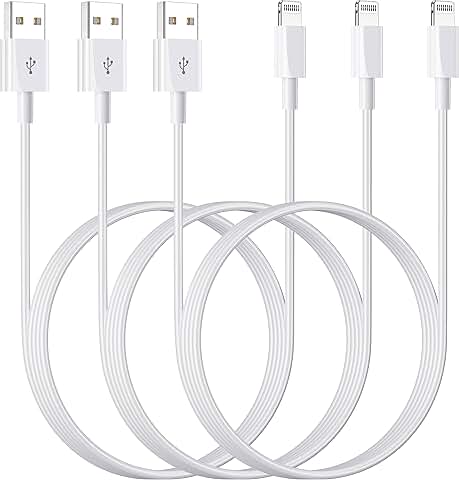3-Pack 3FT Lightning Charging Cables for iPhone and iPad