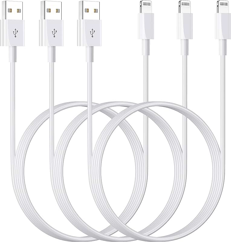 3-Pack 3FT Lightning Charging Cables for iPhone and iPad