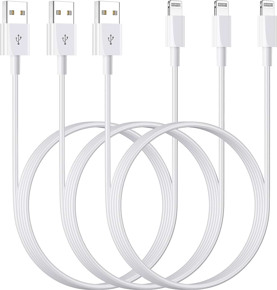3-Pack 3FT Lightning Charging Cables for iPhone and iPad