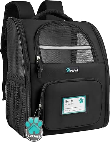 Ventilated Pet Backpack Carrier for Small and Large Cats and Dogs