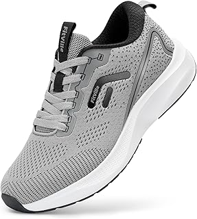 Wide men's walking and running shoes with arch support
