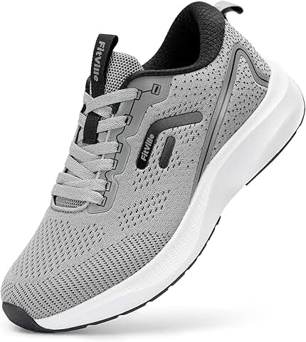 Wide men's walking and running shoes with arch support