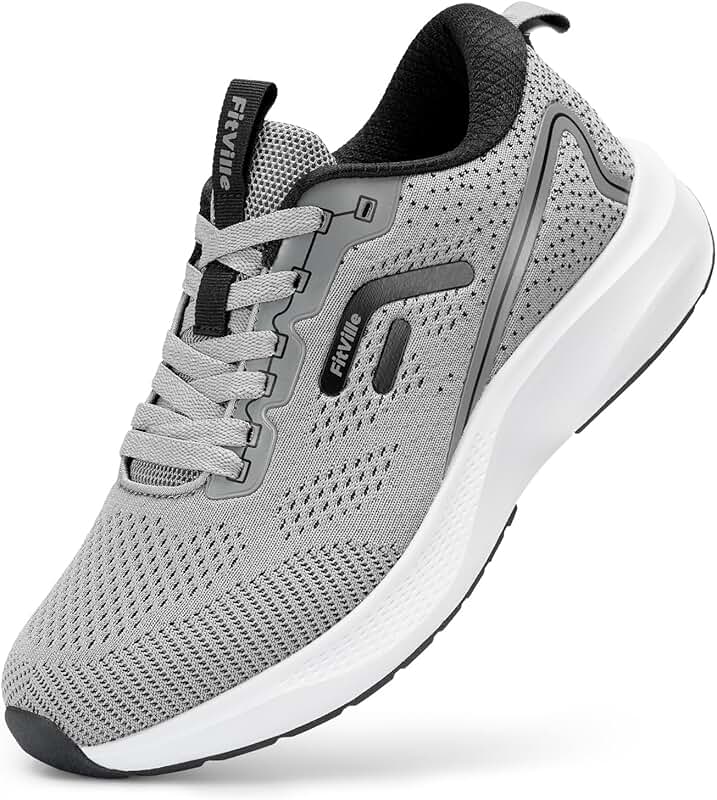 Wide men's walking and running shoes with arch support