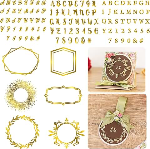 Hot Foil Plate Set with 3 Font Styles and Frames