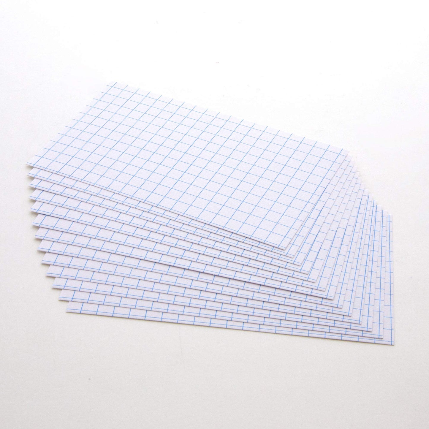 White 3x5 Quad Ruled Index Cards, 100 Pack