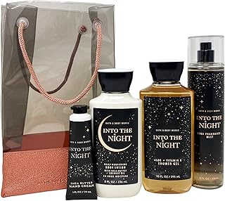 Bath and Body Works Night Gift Set with Lotion, Shower Gel, Fragrance Mist, and Hand Cream