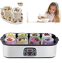 Probiotic Yogurt Maker with 8 Jars and Adjustable Settings