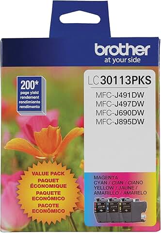 3-Pack Color Ink Cartridges for Printing