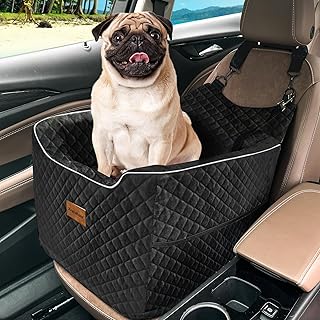 Deluxe Elevated Car Seat for Small Pets