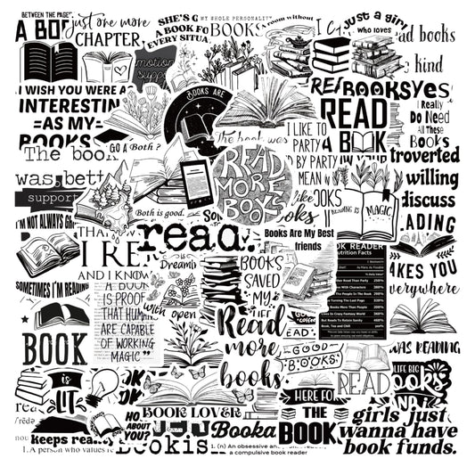 50 Vintage Bookish Stickers for Reading Fans