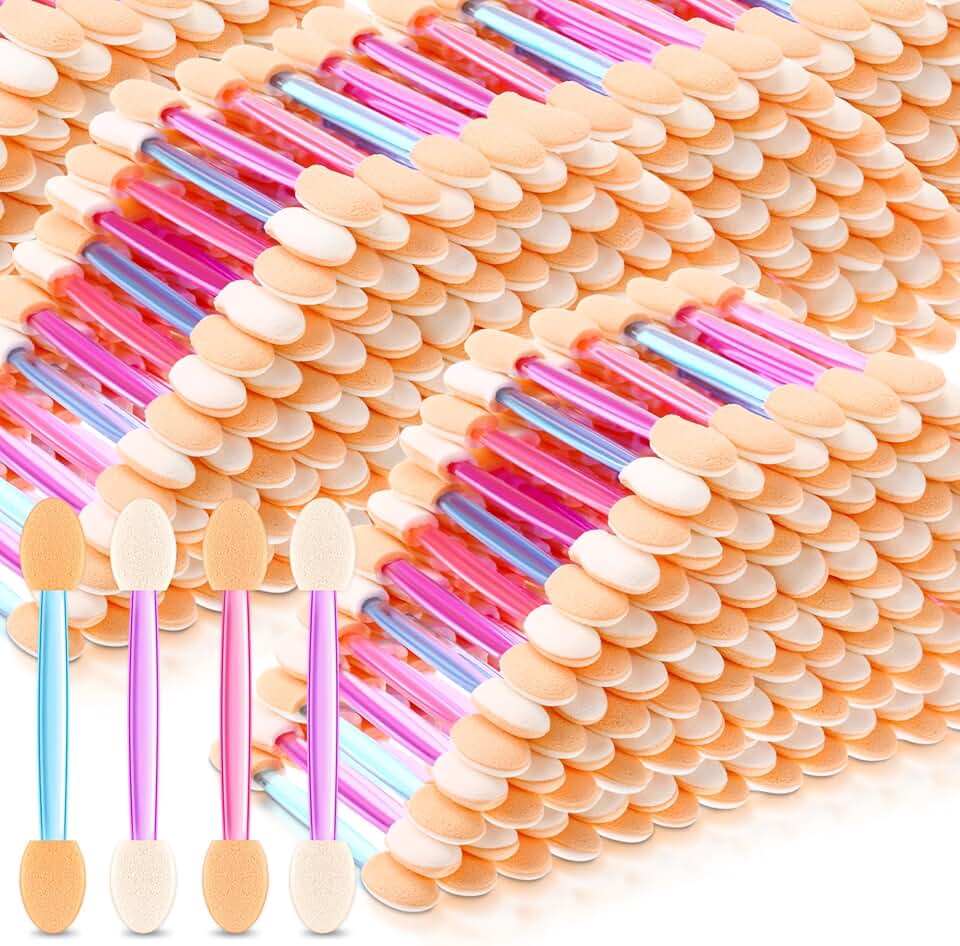 1000 Disposable Dual-Side Eyeshadow Applicators for Women