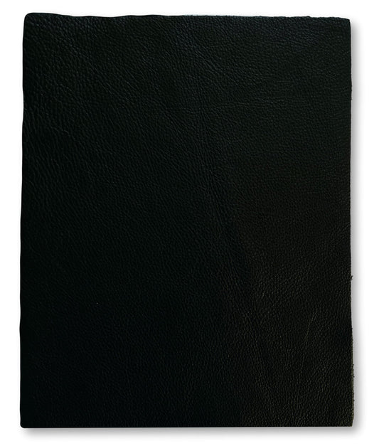 8.5x11 Black Cowhide Leather Piece