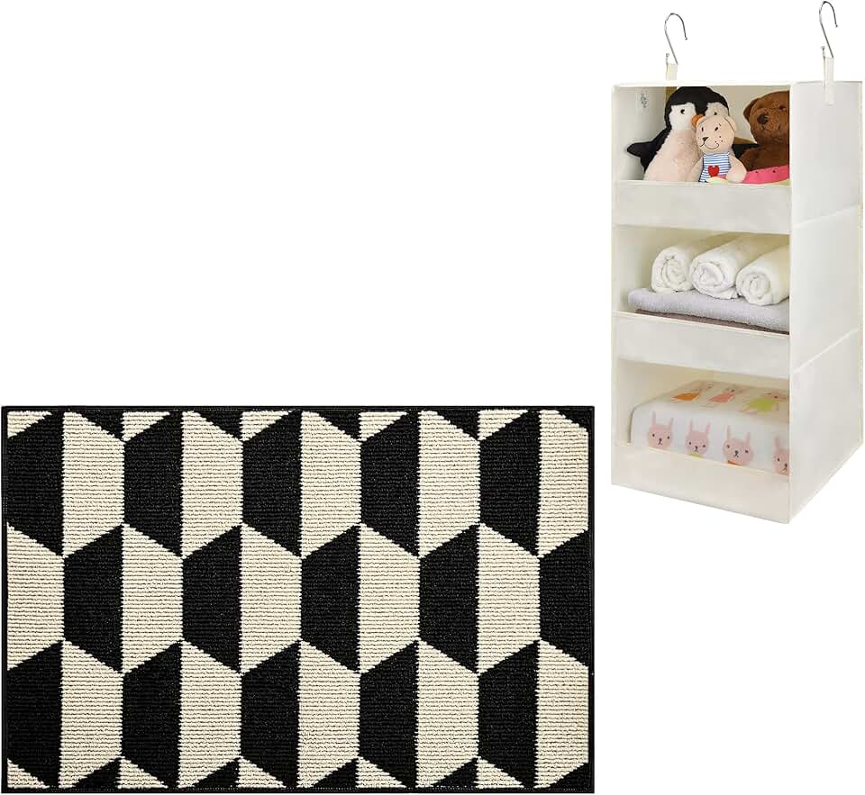 Floor Mats and Hanging Storage Organizer Bundle
