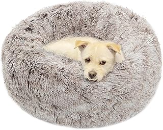 Large Soft Round Dog Bed for Comfort and Anxiety