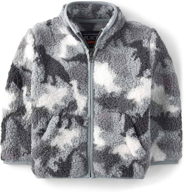 Cozy Fuzzy Sherpa Jacket for Baby Boy and Toddler