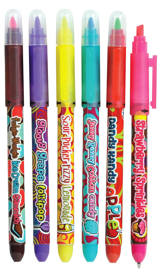 Pack of 24 Scented Pens and Highlighters in Assorted Colors