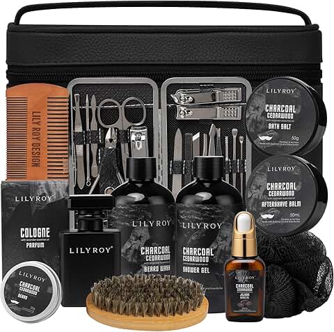 Luxury 30-Piece Bath and Beard Gift Set for Men