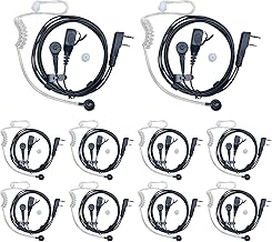 Walkie Talkie Ear Pieces with Mic, 10 Sets