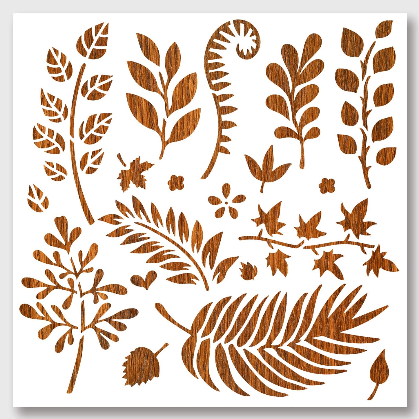 Reusable Leaf Stencils Set 11.8x11.8 Inches