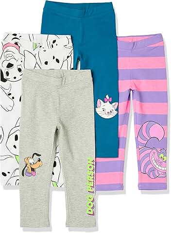 Girls' and Toddlers' Princess Leggings in Multipacks