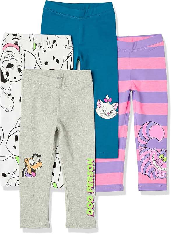 Girls' and Toddlers' Princess Leggings in Multipacks