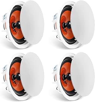 4-Piece 8-Inch In-Ceiling Speaker System