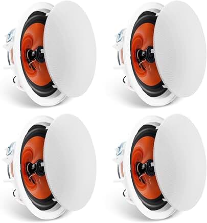 4-Piece 8-Inch In-Ceiling Speaker System