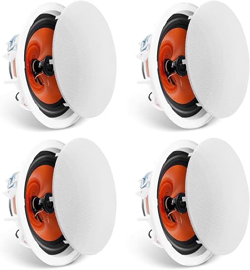 4-Piece 8-Inch In-Ceiling Speaker System
