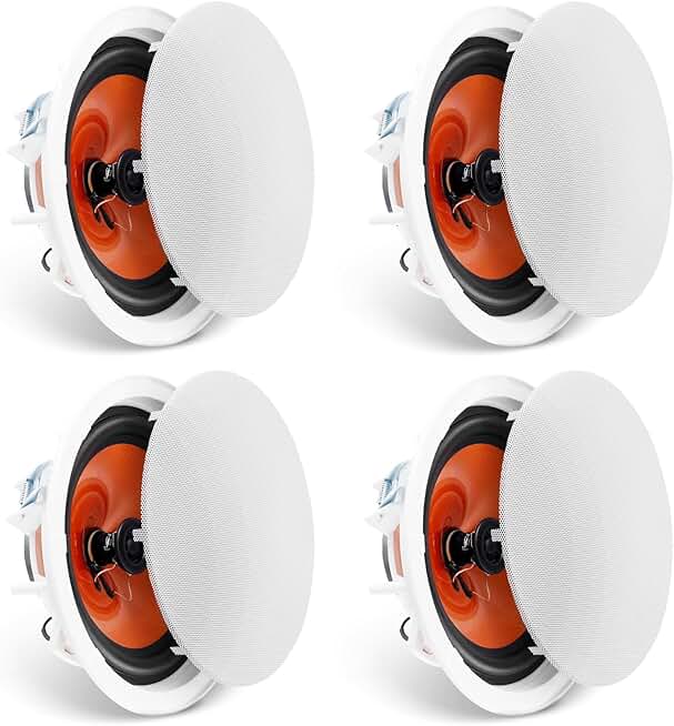4-Piece 8-Inch In-Ceiling Speaker System