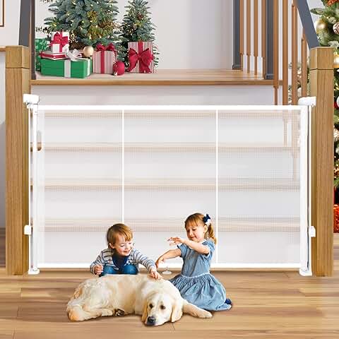 42-Inch Tall Retractable Baby and Pet Gate