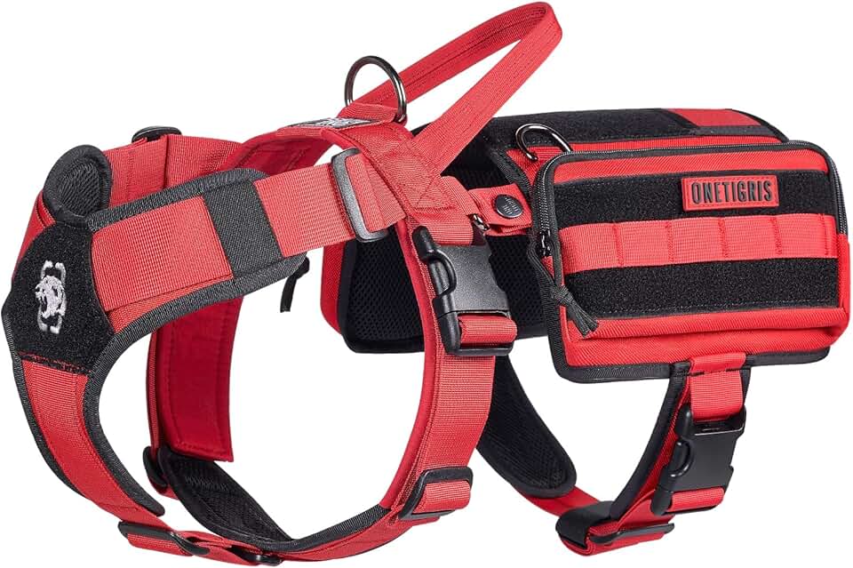 Service Dog Vest with Pouches for Small to Large Dogs