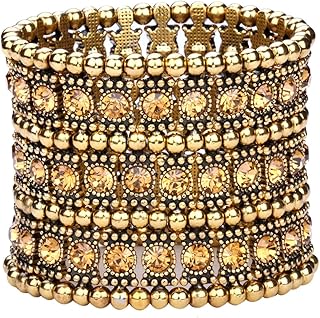 Women's Multilayer Wide Stretch Cuff Bracelets