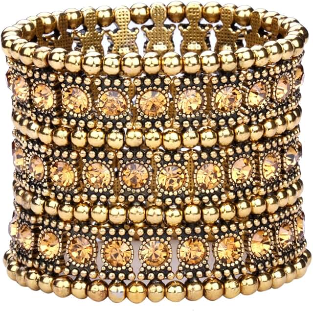 Women's Multilayer Wide Stretch Cuff Bracelets