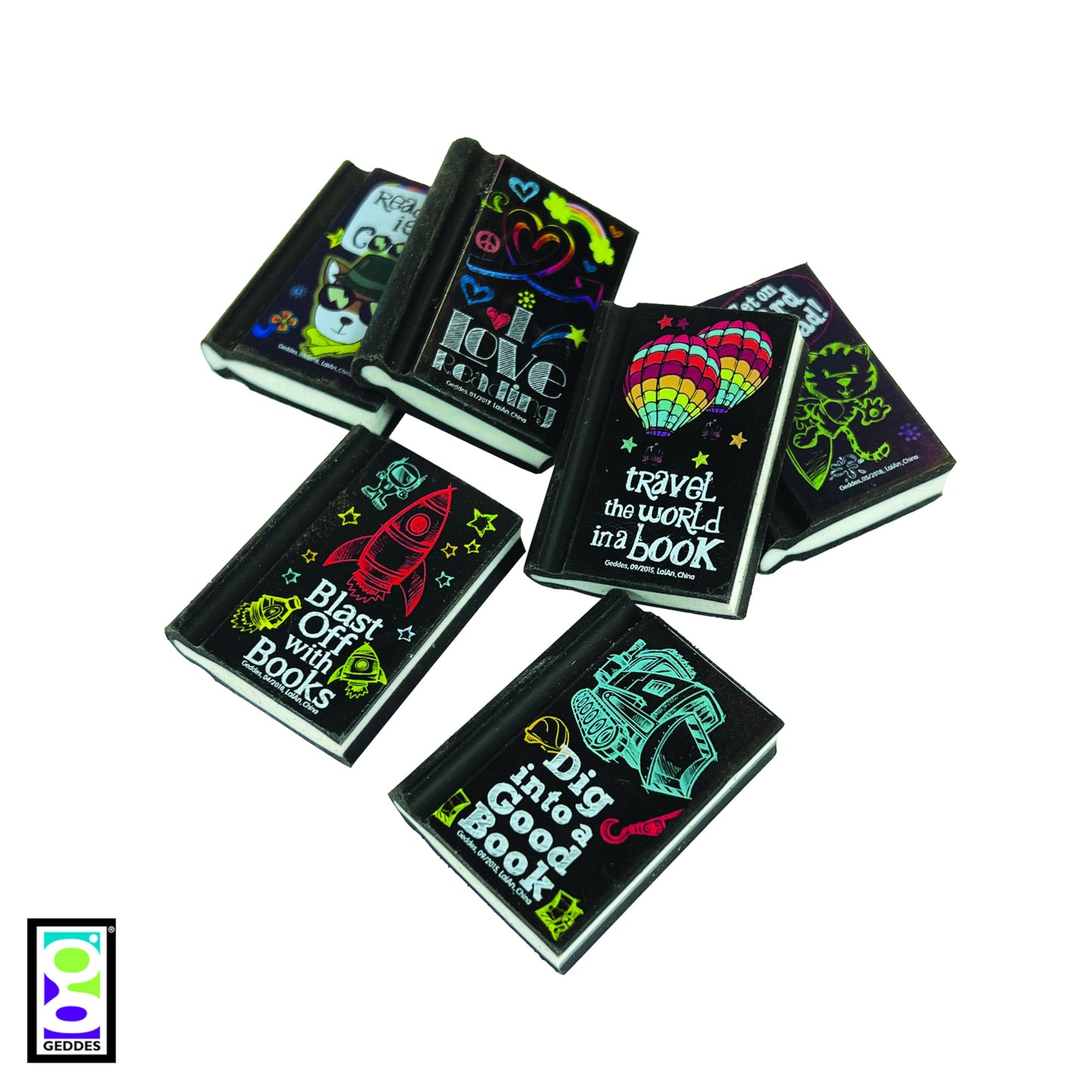 Reading Rocks Pencil Eraser Pack of 48