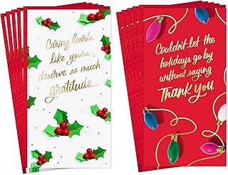 Holiday Gift Card Holders for Teachers and Caregivers (10 Pack)