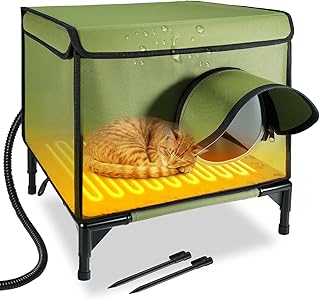 Insulated Outdoor Cat House for Winter