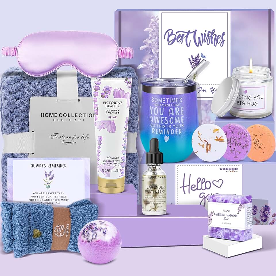 Spring Bath and Body Gift Basket for Women