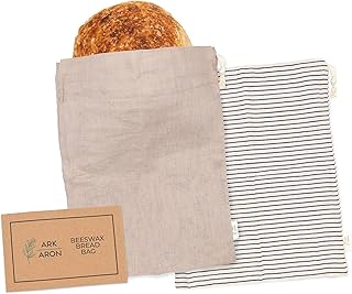 Reusable Linen Bread Bags Pack of 2