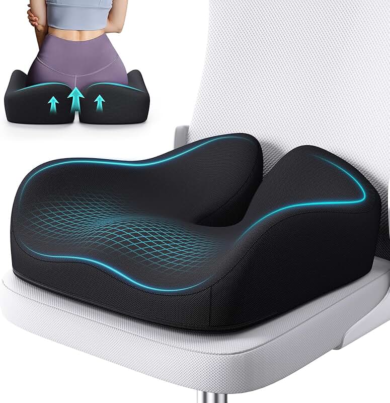 Memory Foam Seat Cushion for Office and Car Use