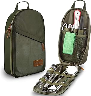 Portable Camp Kitchen Utensil Set for Travel and Camping