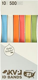 500 Pet ID Bands, 10 inches, Mixed