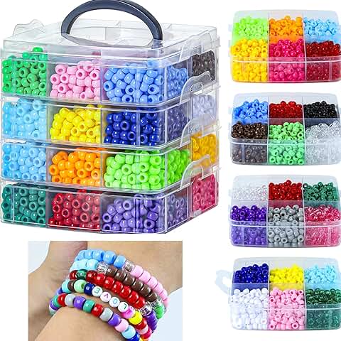 Over 4000 Pony Beads for Jewelry and Crafts