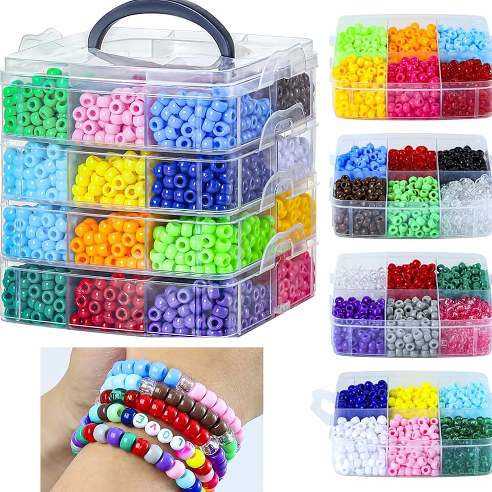 Over 4000 Pony Beads for Jewelry and Crafts