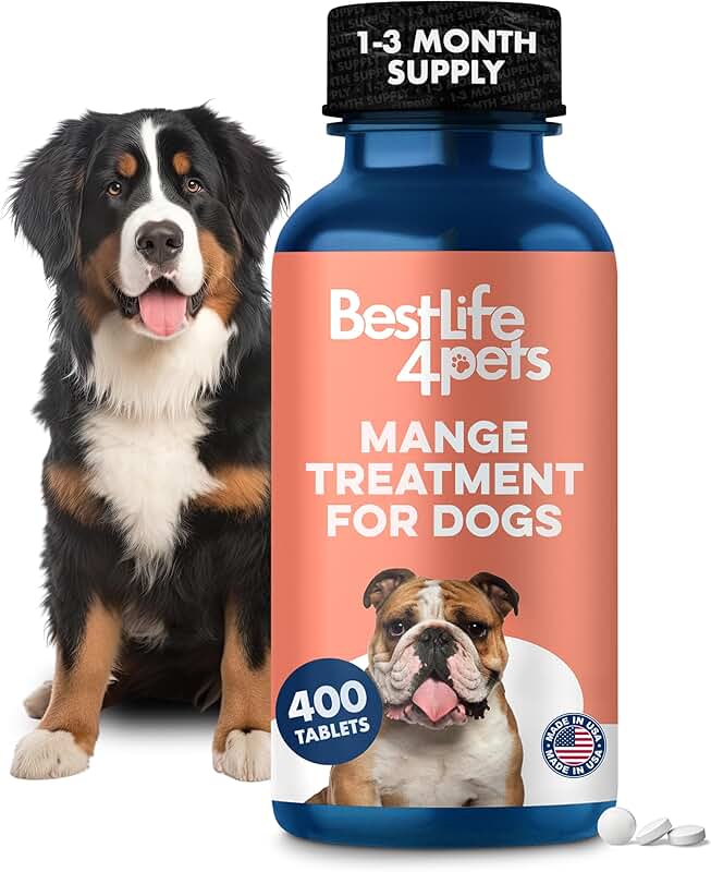 Dog Mange Support and Itching Relief for Skin and Coat