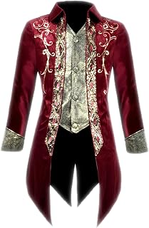 Men's Steampunk Medieval Gothic Victorian Frock Coat