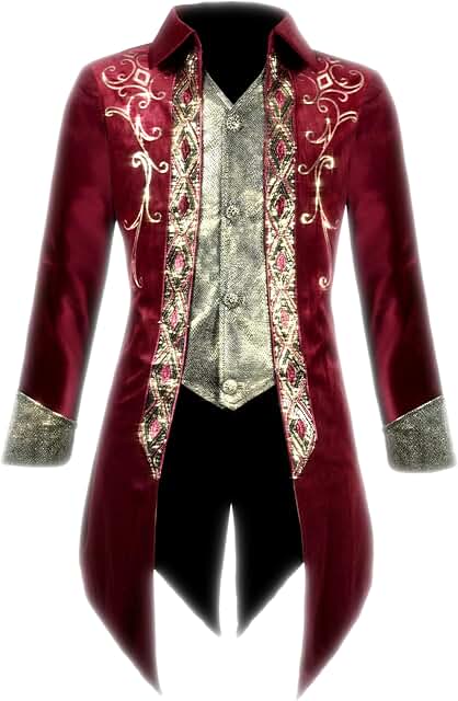 Men's Steampunk Medieval Gothic Victorian Frock Coat