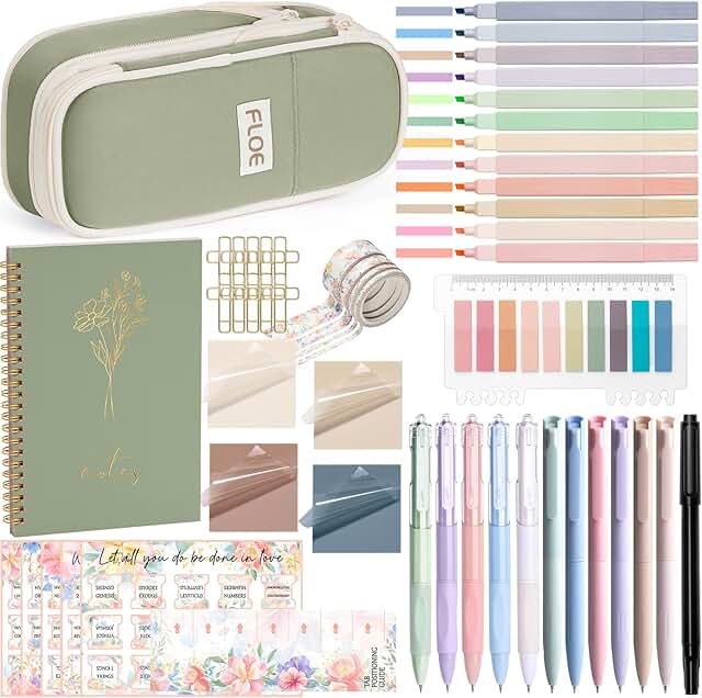 Bible Study Supplies Kit with Highlighters and Pens
