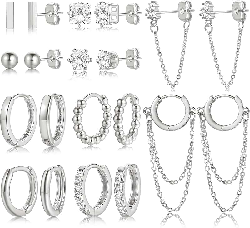 Small Gold Plated Hoop Earrings for Women