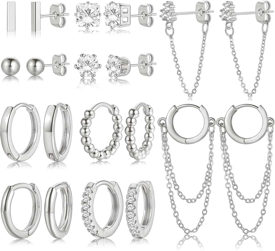 Small Gold Plated Hoop Earrings for Women