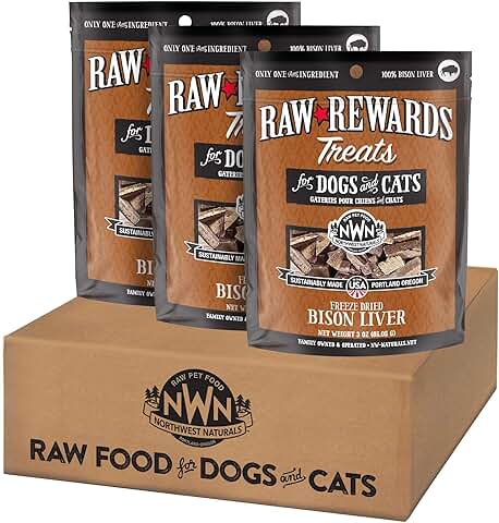 Natural Bison Liver Treats for Dogs and Cats